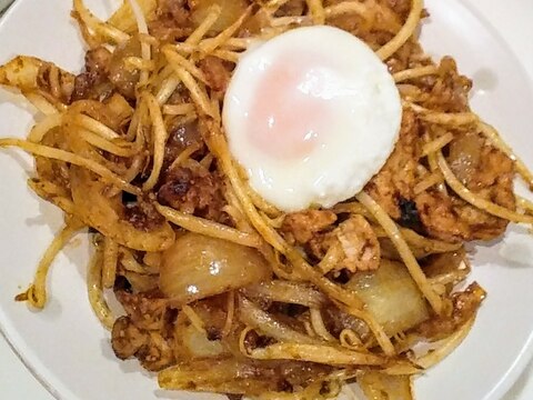 お肉と野菜のカレー炒め♡